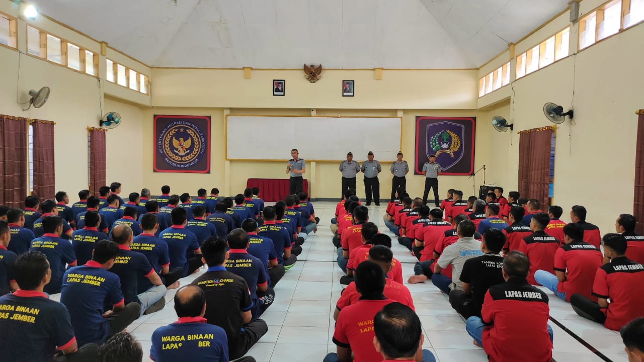 Lapas Jember Gelar Apel Pembinaan, Perkuat Disiplin dan Motivasi Warga Binaan