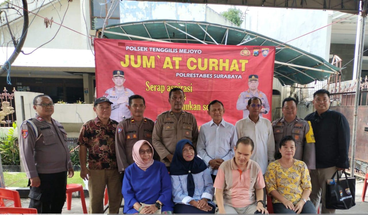 Jumat Curhat Polsek Tenggilis Mejoyo Cari Solusi Bersama Permasalahan Warga