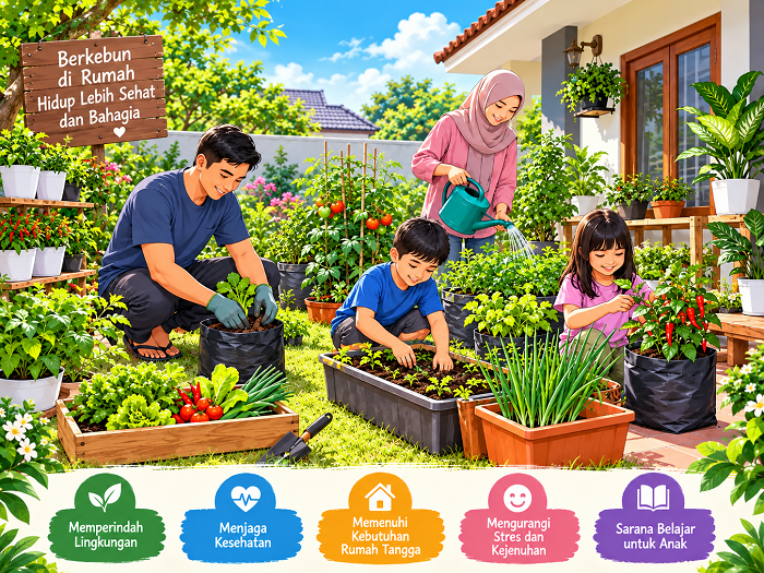 Manfaat Berkebun di Rumah, Bisa Kurangi Stres hingga Sediakan Bahan Pangan