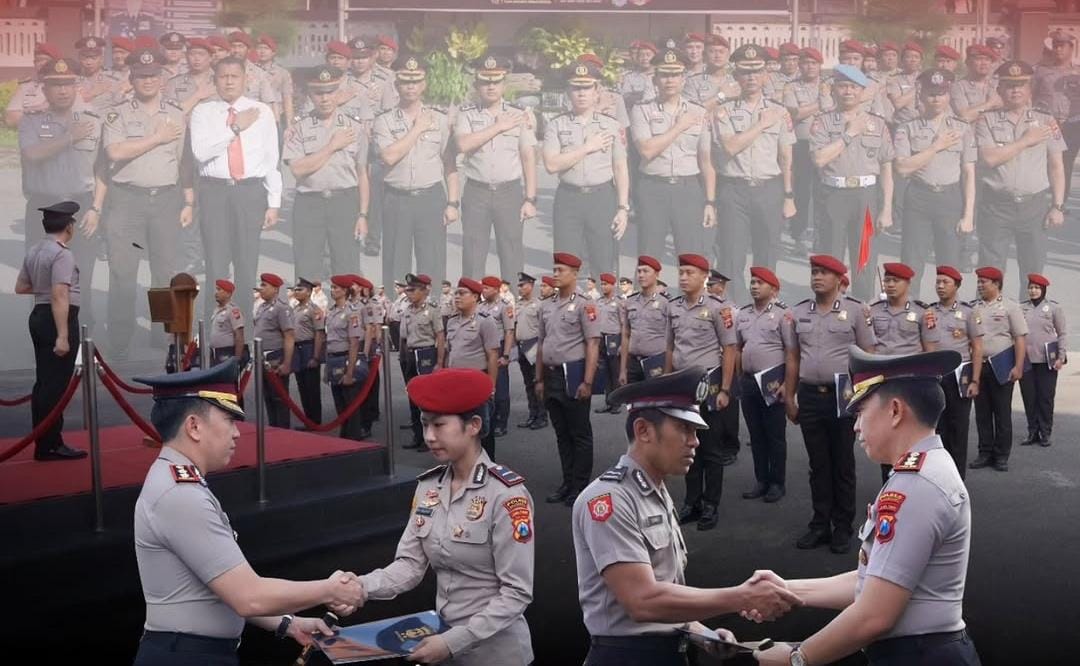 Polres Bojonegoro Beri Penghargaan Anggota Berprestasi
