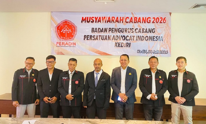 Mochamad Triyono Resmi Terpilih sebagai Ketua Peradin Kediri