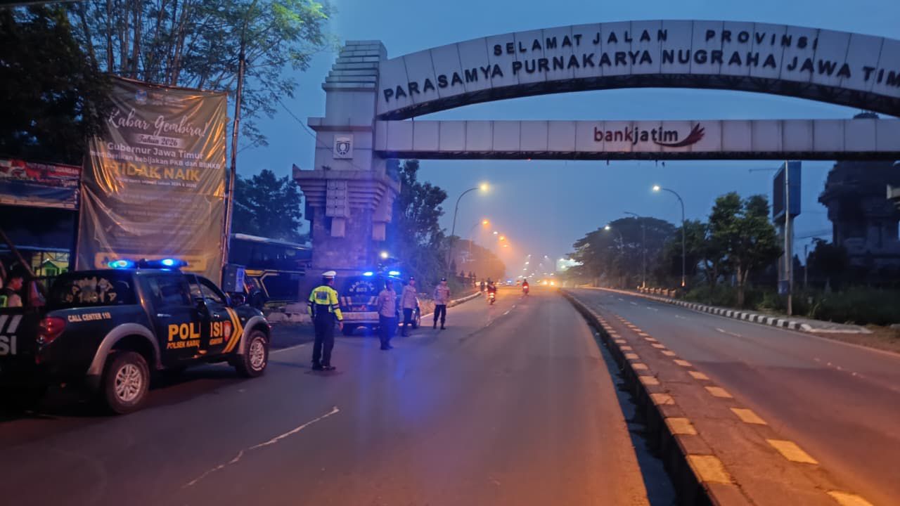 Antisipasi Balap Liar Usai Subuh, Polres Ngawi Laksanakan Patroli