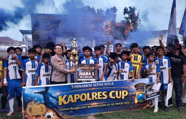 SMPN 1 Situbondo Juara Kapolres Cup 2026 Usai Tekuk SMPN 1 Banyuputih