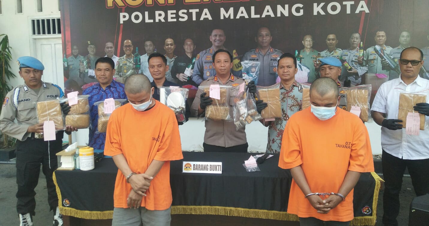 Dua Pemain Narkoba Jaringan Sumatra Dibekuk di Malang