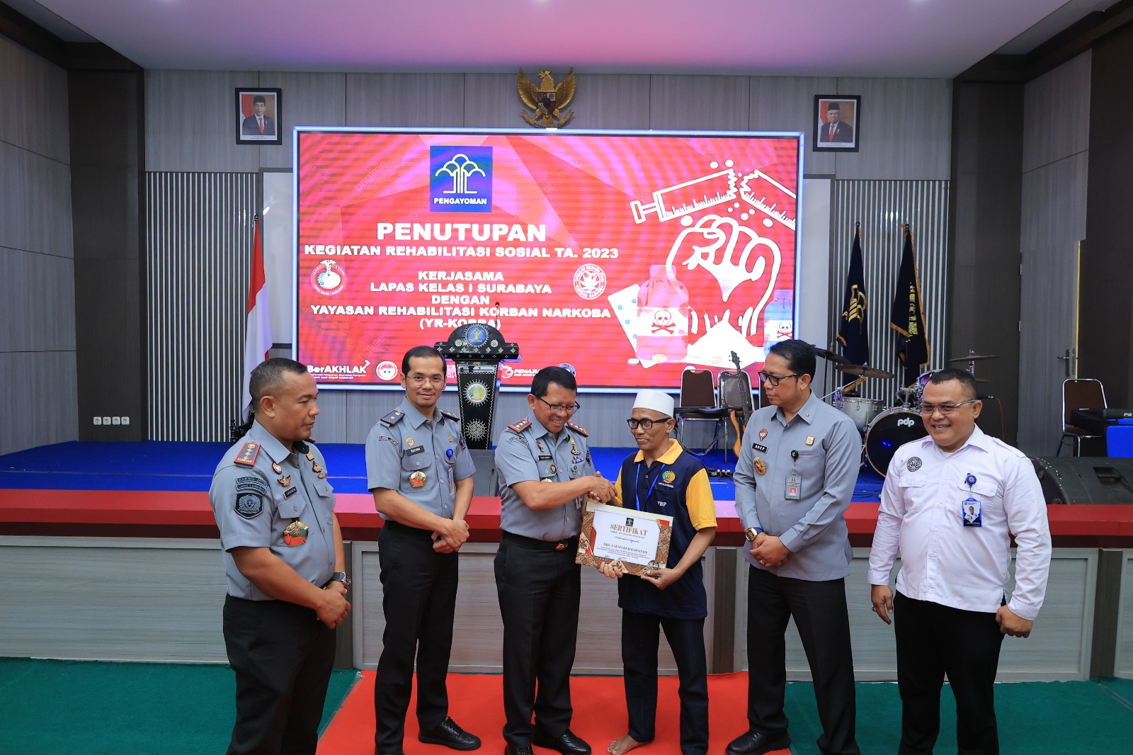 Tiga Tahun Buka Program Rehabilitasi Sosial, Lapas I Surabaya Tingkatkan Kualitas Hidup 620 Warga Binaan