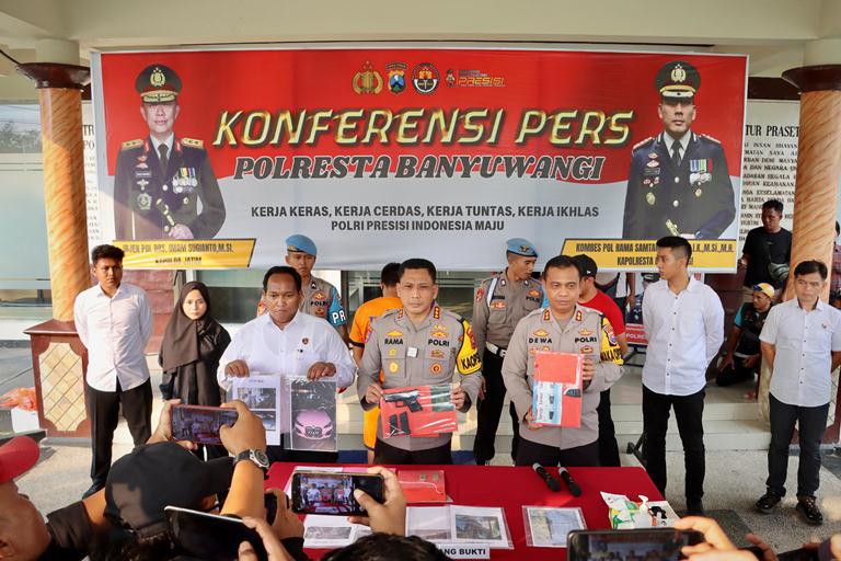 Polresta Banyuwangi Tetapkan Pengemudi BMW Tersangka Kasus Penodongan Jukir