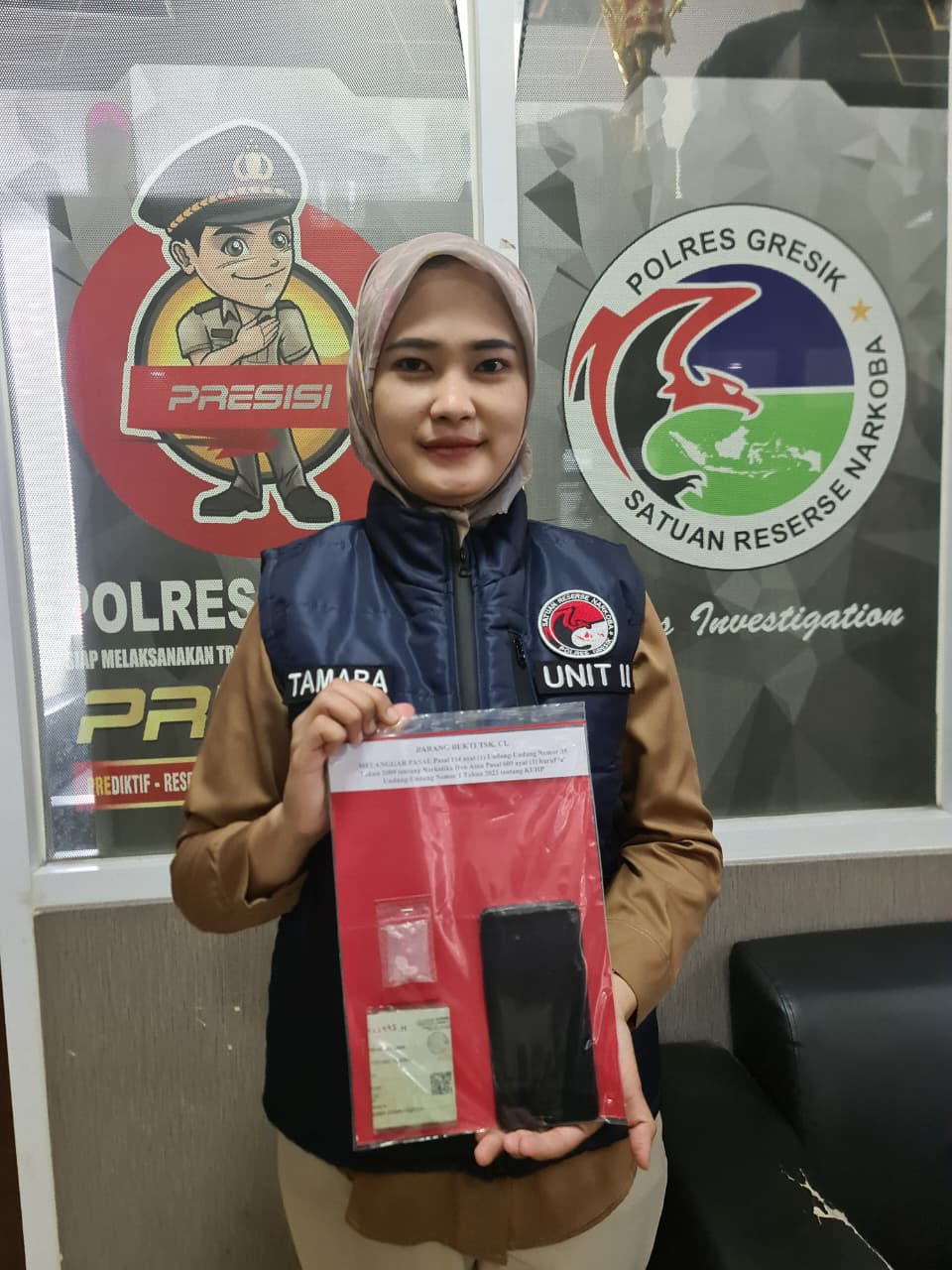 Polres Gresik Amankan Dua Pengedar Sabu