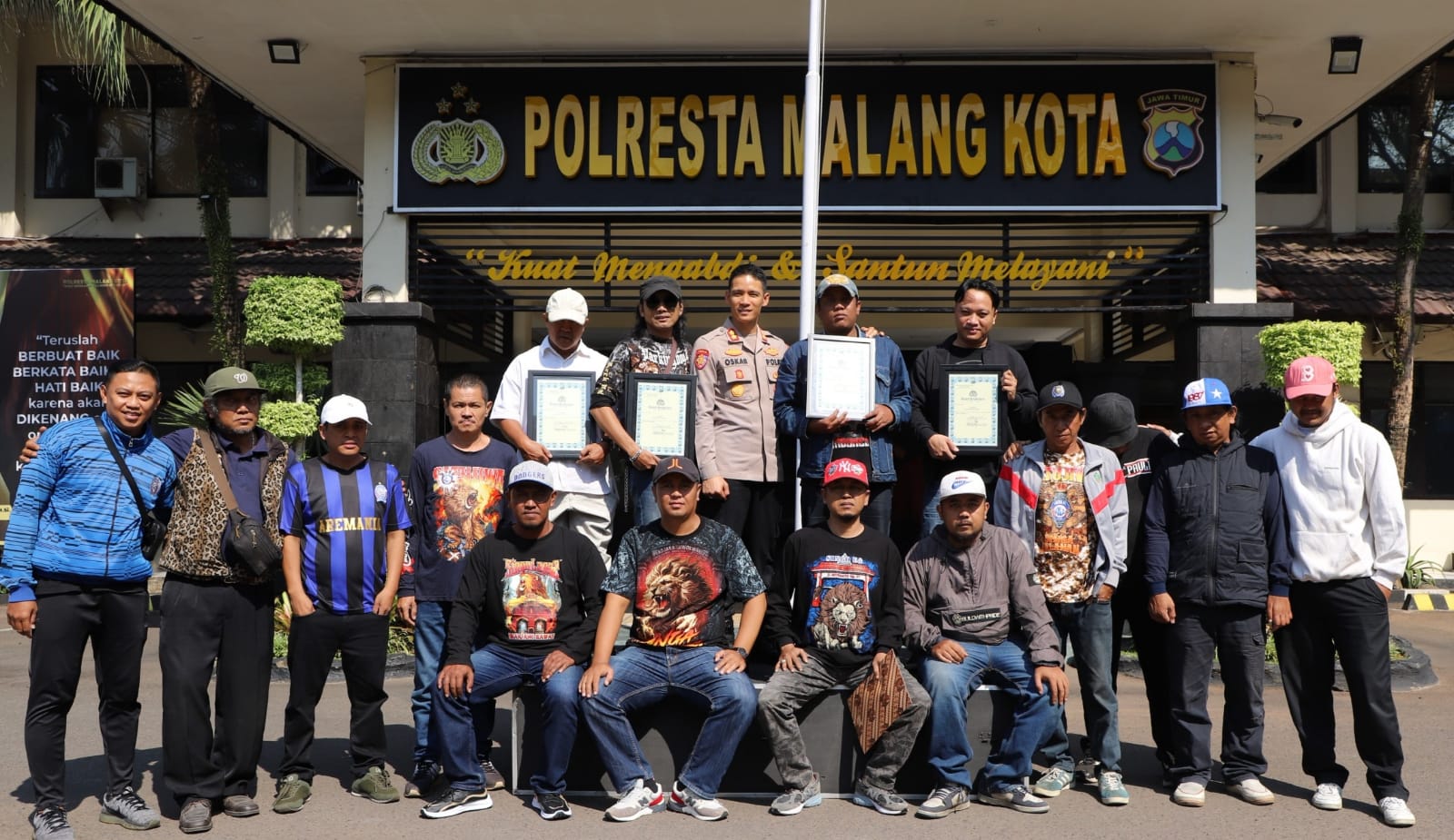 Polresta Malang Kota Apresiasi Sejumlah Elemen Masyarakat, Kontribusi Nyata Jaga Kamtibmas