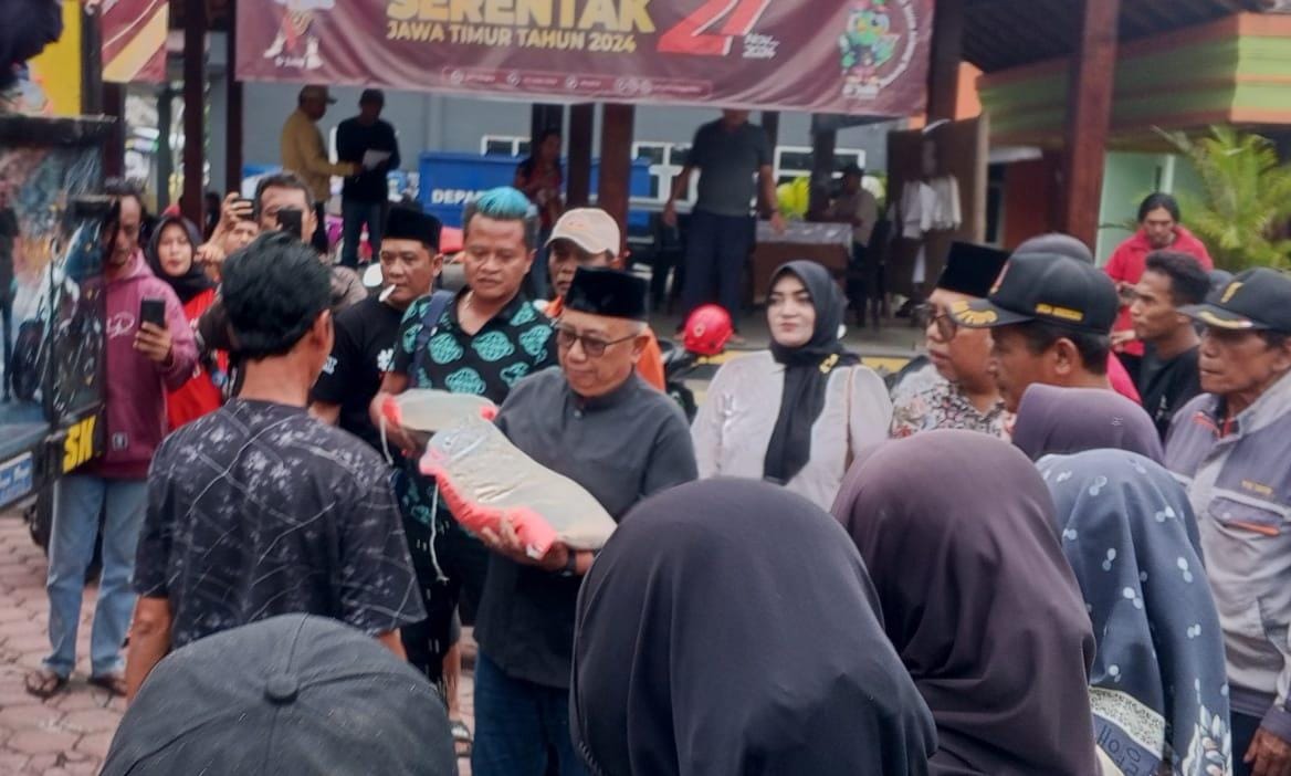 Bantu Masyarakat Korban Bencana, Kaji Beky Gelontorkan 10 Ton Beras