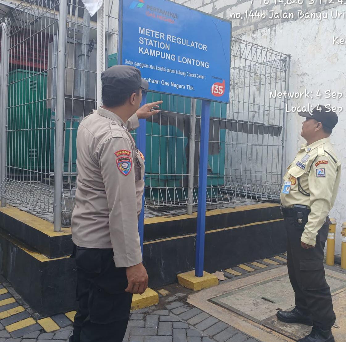 Polsek Sawahan Tingkatkan Patroli Dialogis, Jamin Keamanan di Lingkungan Pipa Gas