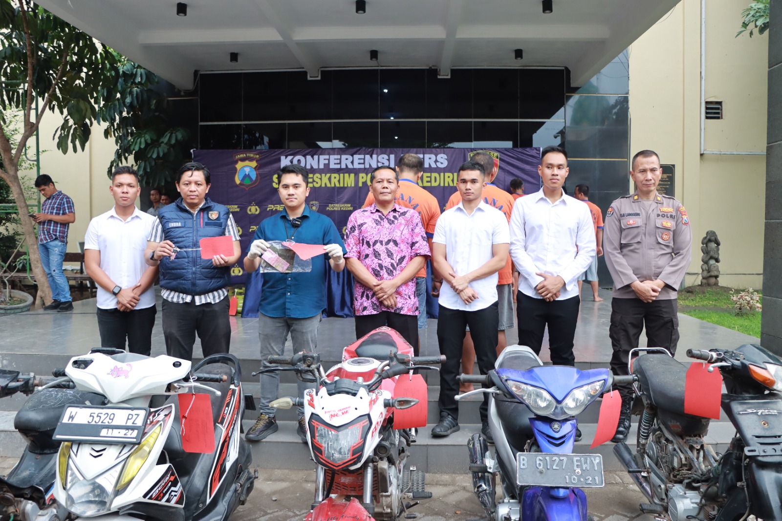 Satreskrim Polres Kediri Amankan 2 Bandit Curanmor