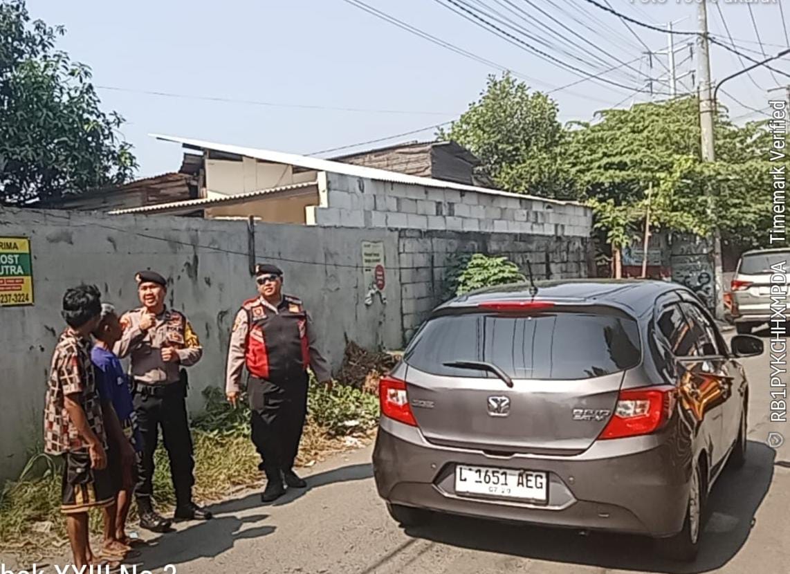 Polsek Mulyorejo Intensifkan Patroli Dialogis, Edukasi Warga Kejawan Putih Tambak Cegah Kriminalitas