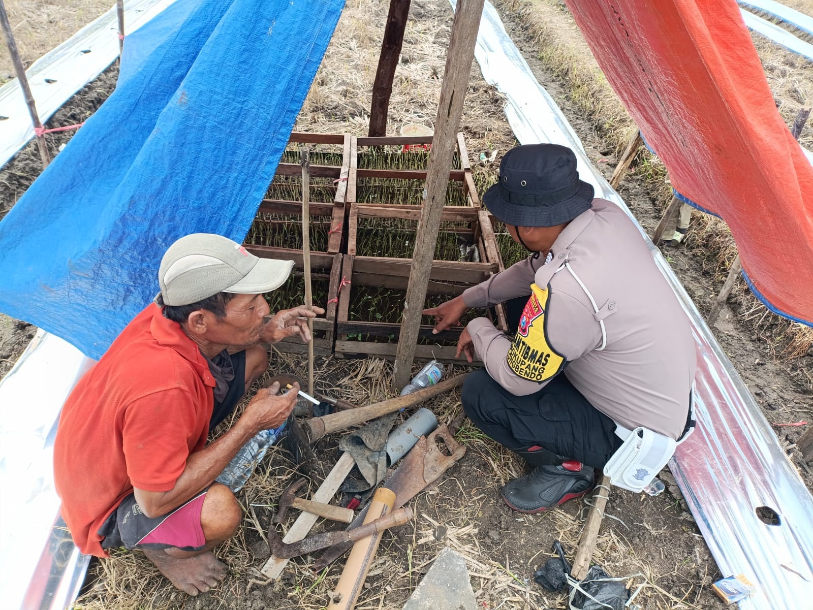 Polsek Balongbendo Kelola Ketahanan Pangan dengan Turunkan Bhabinkamtibmas