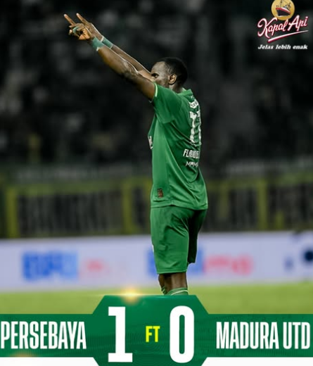 Bermain dengan 10 Pemain, Persebaya Tekuk Madura United dalam Derby Suramadu