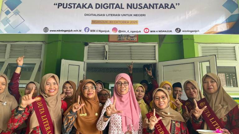 MIN 4 Nganjuk Luncurkan Pustaka Digital Nusantara, Wujudkan Literasi Tanpa Batas