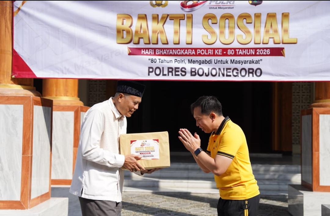 Sambut Hari Bhayangkara ke-80, Polres Bojonegoro Gelar Bakti Religi