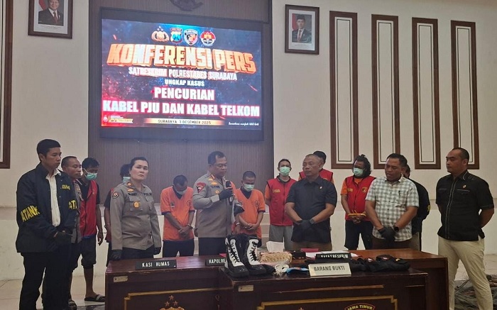 Komplotan Maling Kabel di Tambaksari dan Bubutan Dibekuk Jatanras