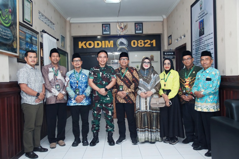 Bangun Harmoni Pasca Idulfitri di Lumajang, Kodim 0821 Terima Kunjungan Kemenag