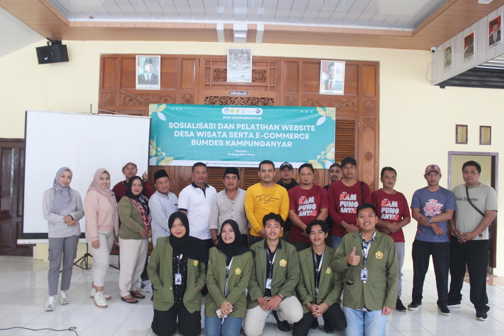 Mahasiswa UPN Jatim Luncurkan Website Desa Wisata Kampunganyar, Langkah Nyata Wujudkan Desa Digital 
