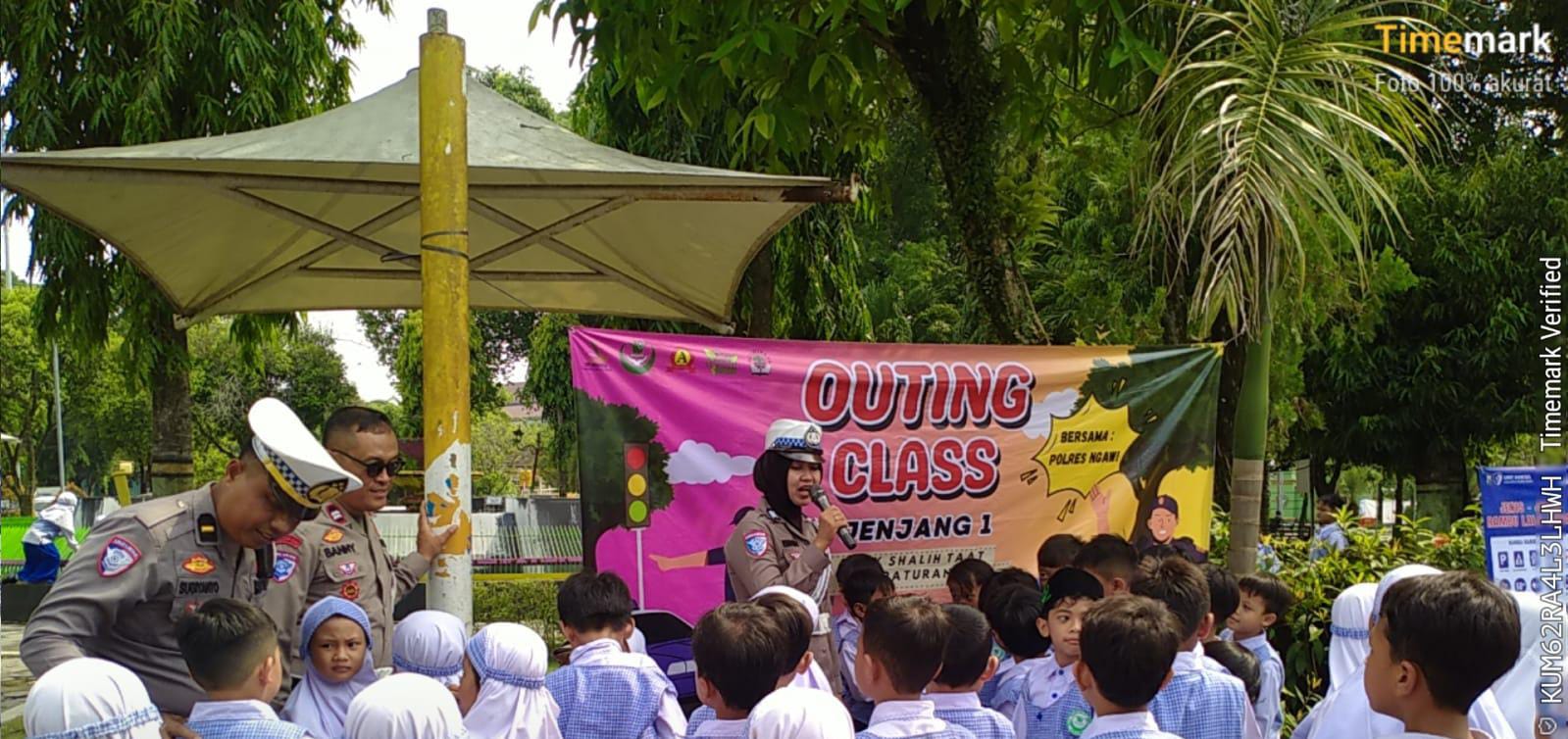 Satlantas Polres Ngawi Gelar Polsanak, Tanamkan Disiplin Berlalu Lintas Sejak Dini