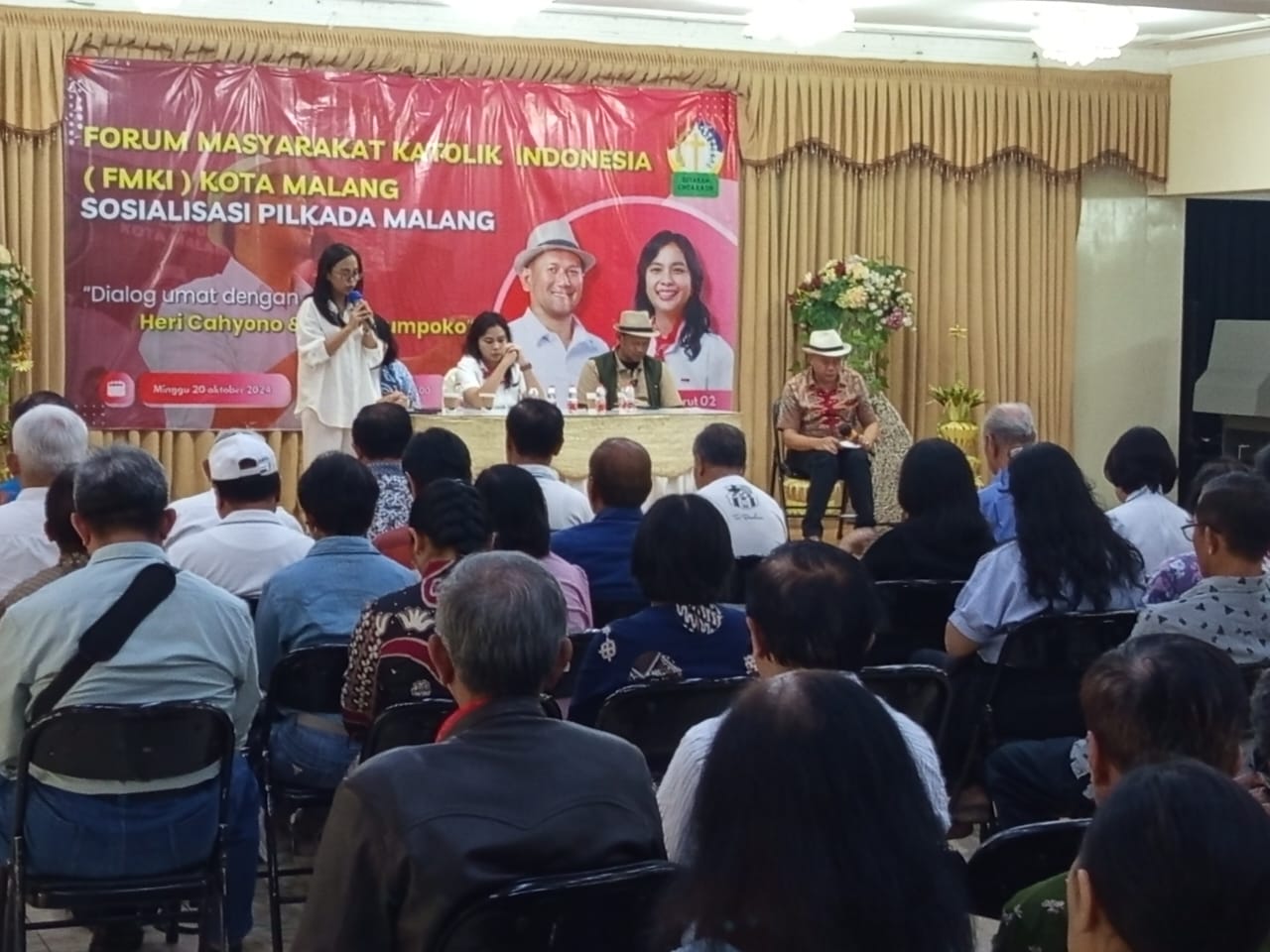 Dialog FMKI Kota Malang, Paslon Nomor 2 Sam HC dan Mbak Ganis Perkuat Kerukunan Umat Beragama Lebih Harmonis