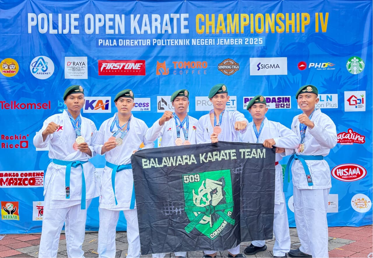 Prajurit Ksatria Condromowo Yonif 509 Kostrad Borong Juara Karate Championship IV Polije