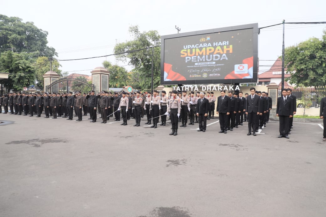 Bangkitkan Jiwa Persatuan, Polres Kediri Kota Peringati Hari Sumpah Pemuda Ke-97