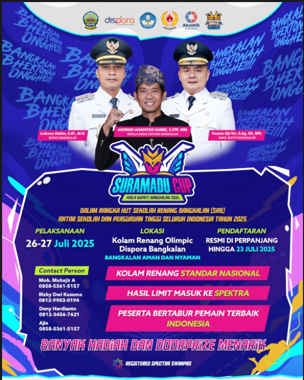 Kejuaraan Renang Suramadu Cup 2025, Bangkalan Ingin Jadi Tuan Rumah yang Ramah, Aman dan Berstandart Nasional