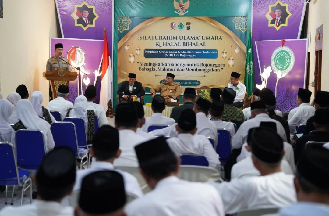 Hadiri Halalbihalal MUI, Kapolres Bojonegoro Soroti Pengawasan Anak di Dunia Digital