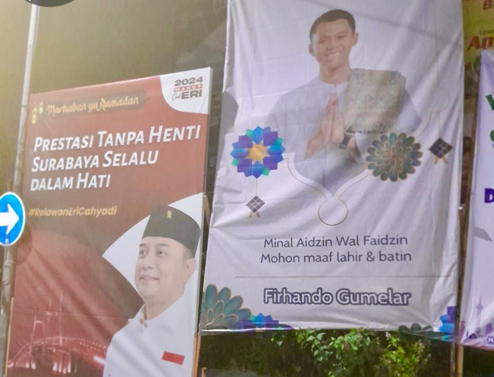 Spanduknya Bersanding dengan Wali Kota Surabaya Eri Cahyadi, Siapa Sosok Firhando Gumelar?