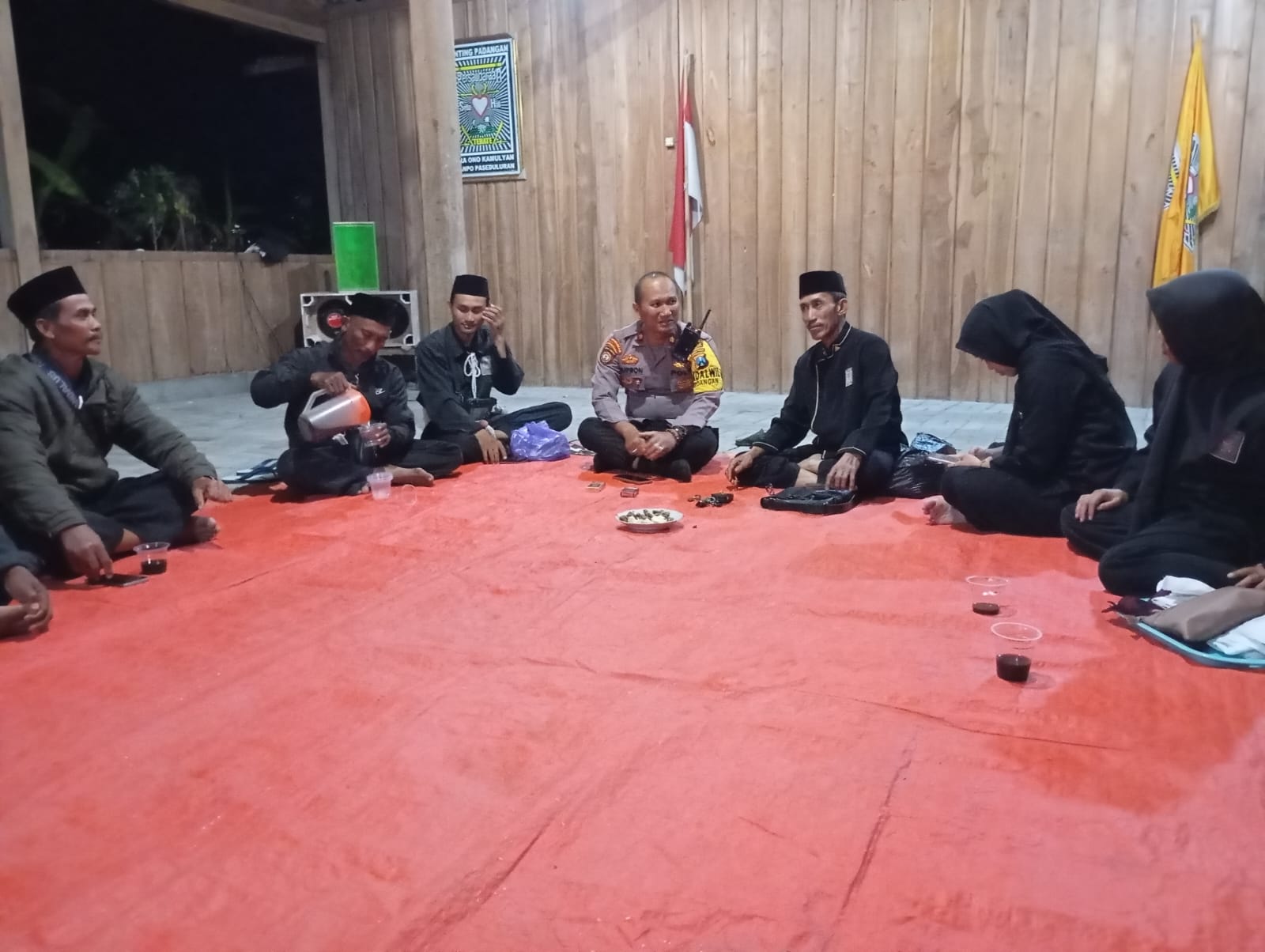 Dalam Rangka Suran Agung Damai, Kapolsek Padangan Sambang Ketua Ranting PSHT