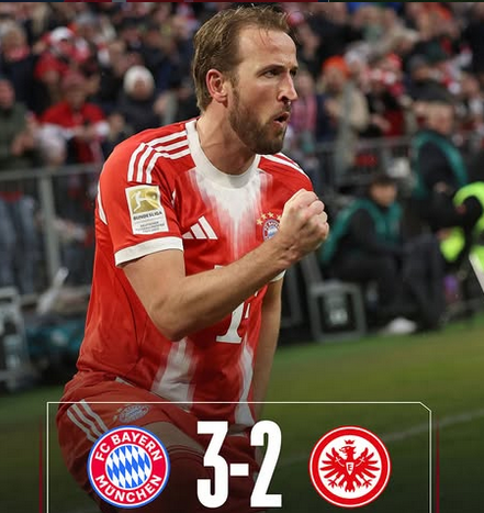 Kane Menggila! Dua Gol Antar Bayern Munich Tumbangkan Frankfurt dalam Laga Dramatis