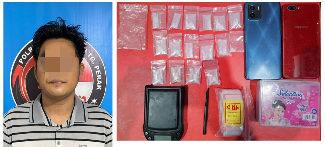 Pengedar Sabu Sidoarjo Dibekuk, 10,17 Gram Sabu Disita