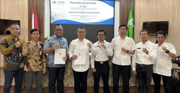 BPN Gresik dan PLN Percepat Sertifikasi Tanah untuk Pengamanan Aset Negara