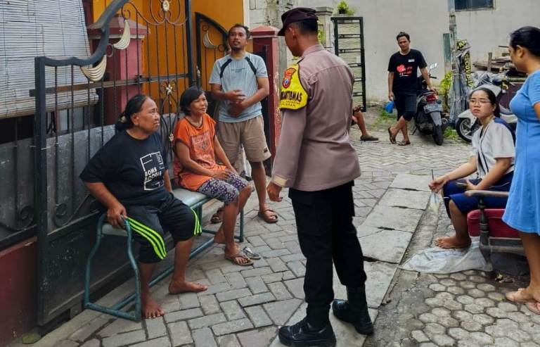 Tingkatkan Kesadaran Warga, Polsek Kenjeran Gencarkan Imbauan Pencegahan Kebakaran