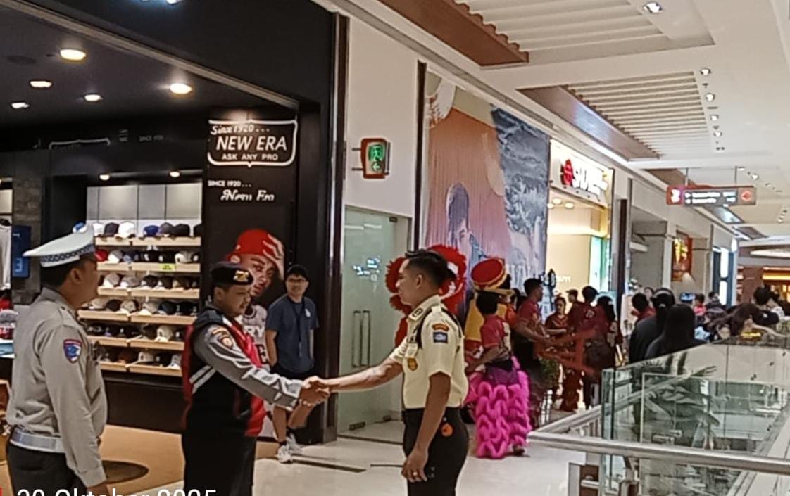 Polsek Mulyorejo Sambangi Galaxy Mall, Antisipasi Kejahatan di Pusat Perbelanjaan