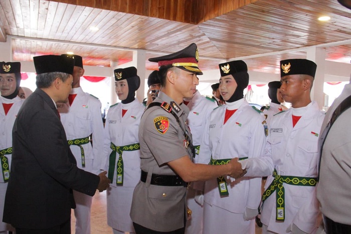 Paskibraka Kabupaten Kediri 2025 Dikukuhkan, Siap Kibarkan Merah Putih di HUT Ke-80 RI