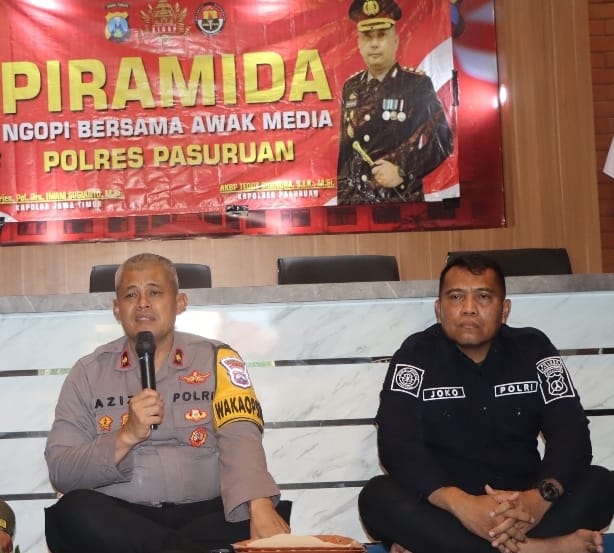 Humas Polres Pasuruan Gelar Tasyakuran HUT Ke-73 Humas Polri Bareng Media