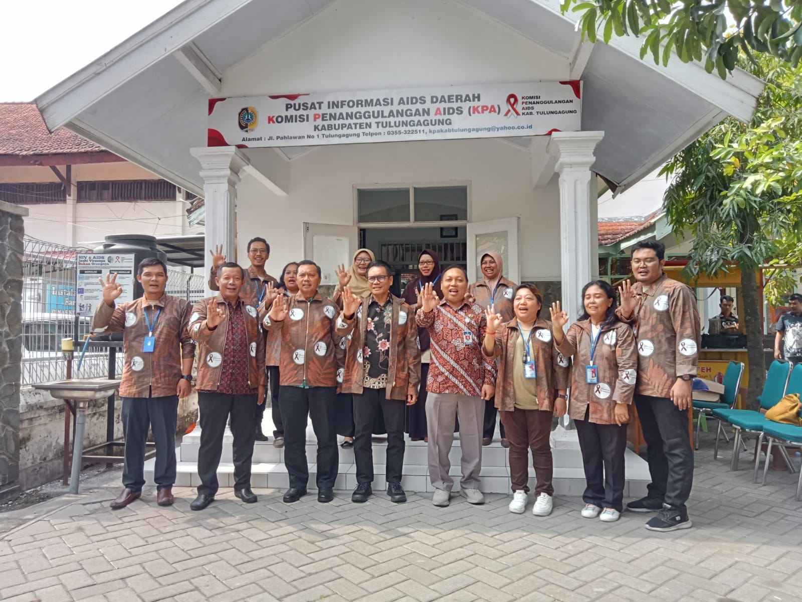 Pj Bupati Tulungagung dan Sekda Kunjungi KPA, Dukung Penanggulangan AIDS di Kota Marmer