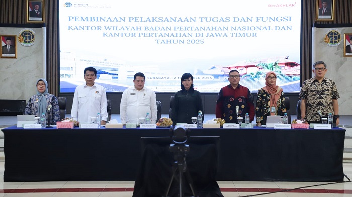 Kanwil BPN Jatim Terima Pembinaan Tim 4 ATR/BPN, Asep Heri Tekankan Koreksi Kolektif