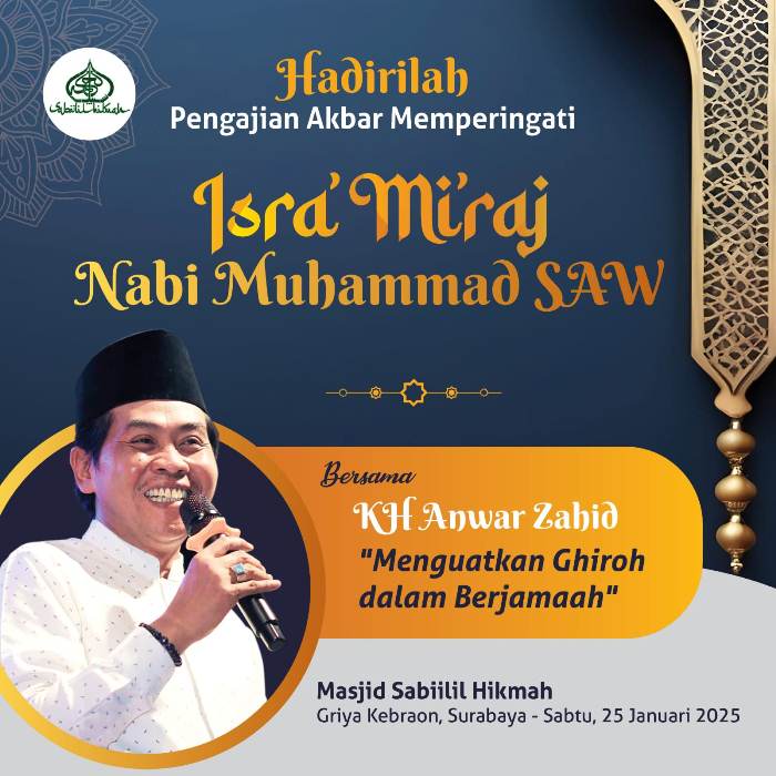 Peringati Isra Mikraj, Masjid Sabiilil Hikmah Griya Kebraon Hadirkan KH Anwar Zahid