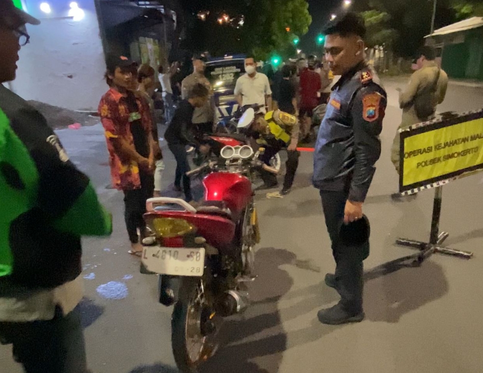 Razia Gabungan di Ngaglik, Polsek Simokerto Sita 6 Motor Tanpa STNK