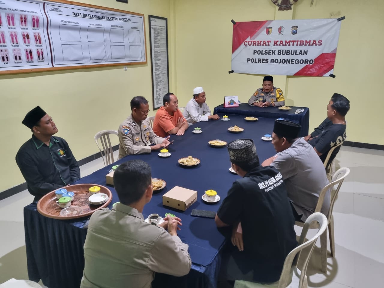 Curhat Kamtibmas, Kapolsek Bubulan Silaturahmi Bareng Pesilat