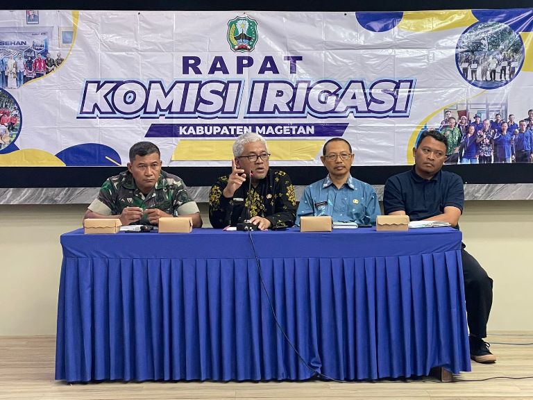 Pemkab Magetan Bahas Pemanfaatan Air untuk Persiapan Musim Tanam I dalam Rapat Komisi Irigasi