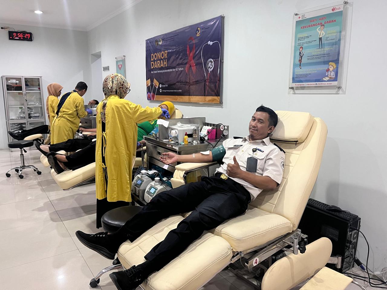 Rayakan HBP ke-62, Lapas Jember Tebar Harapan Lewat Aksi Donor Darah