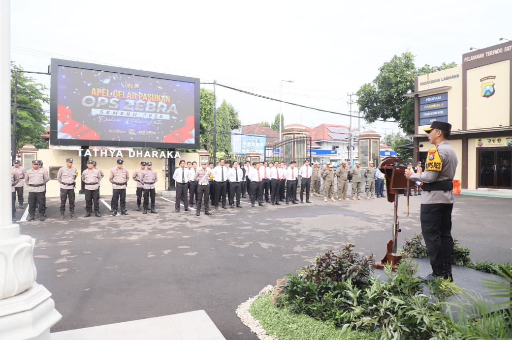 Polres Kediri Kota Mulai Gelar Operasi Zebra 2025, Tindak Tujuh Pelanggaran Prioritas