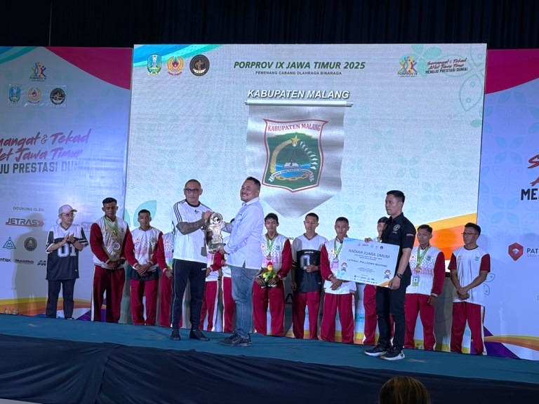 Atlet Binaraga Kabupaten Malang Cetak Hattrick Juara Umum Porprov IX Jatim