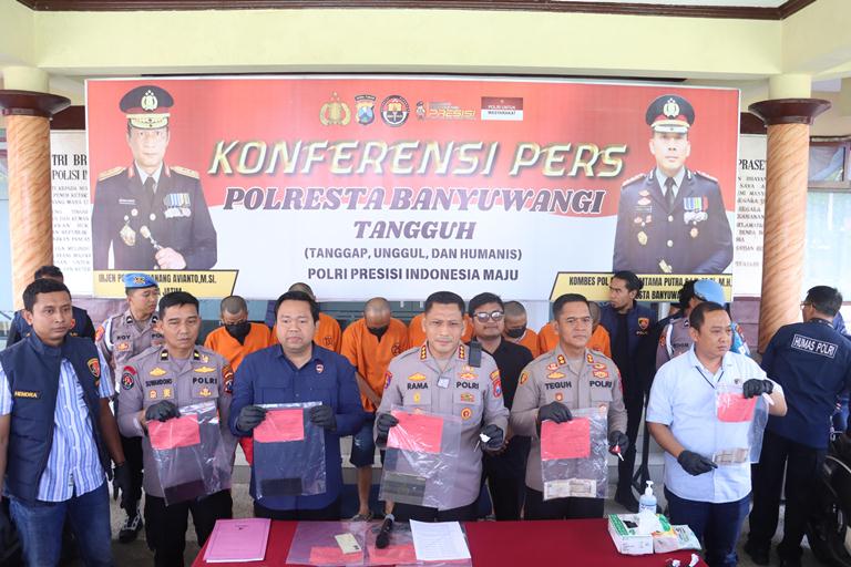 Polresta Banyuwangi Gulung Gembong Curanmor, Modus Manfaatkan Kunci Nyantol