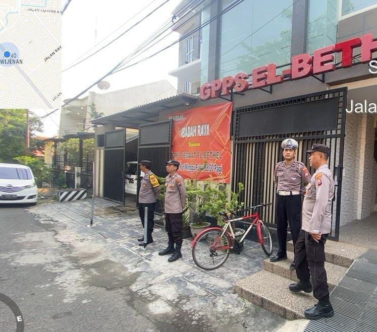 Polsek Sukomanunggal Intensifkan Patroli Minggu, Jamin Keamanan Rumah Ibadah