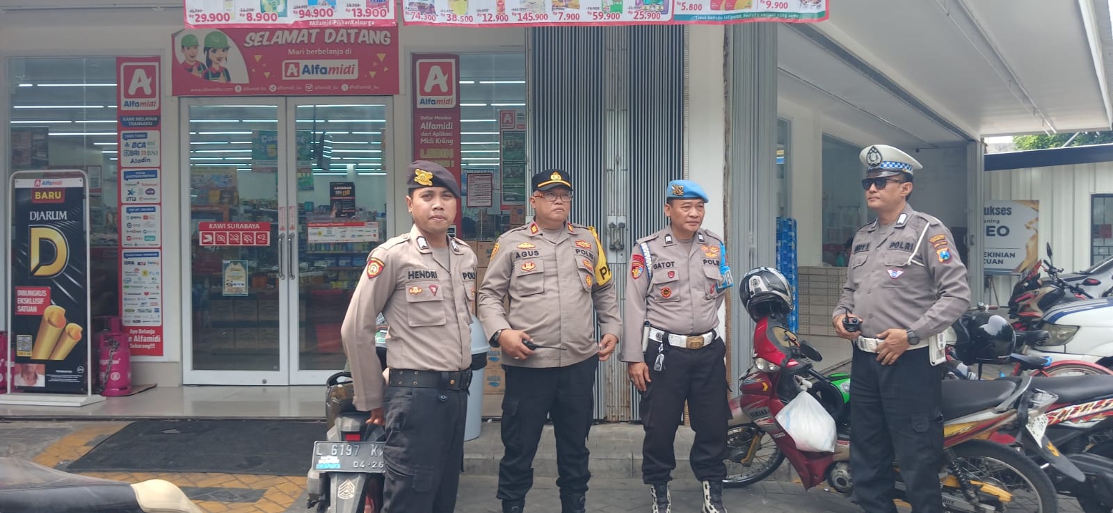 Antisipasi Kejahatan 3C di Minimarket, Polsek Sawahan Perketat Pengamanan Pusat Perbelanjaan